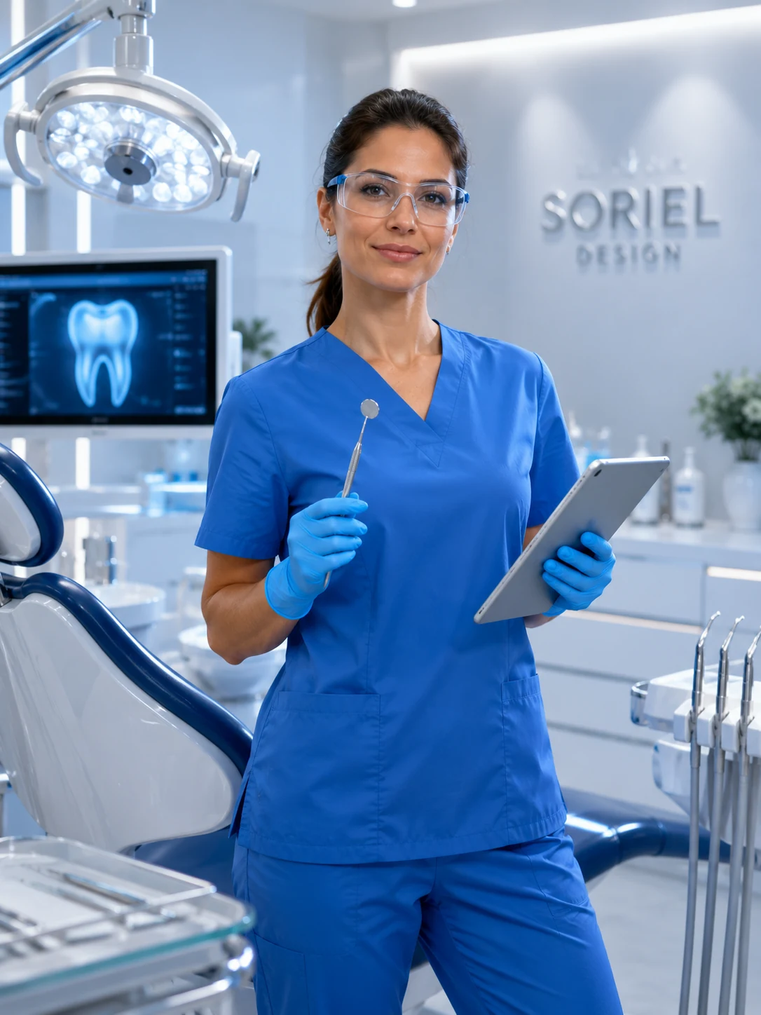 متخصص دندان‌پزشکی در کلینیک مدرن